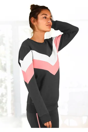 H.I.S Sweatshirt, mit Kontraststreifen an Vorderseite und Ärmeln, Loungeanzug