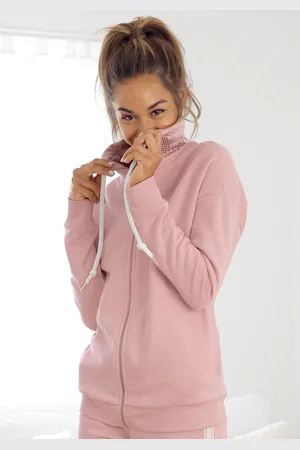 Bench Sweatjacke, mit Glanzprint am Stehkragen, Loungeanzug