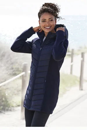 vivance collection Steppjacke, mit Kapuze, mit Strickfleece-Ärmeln