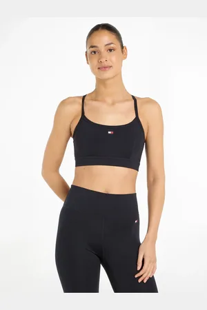 Tommy Hilfiger Sport-Bustier »ESSENTIALS FLAG LOW INT BRA«, mit Trägern für leichten Halt