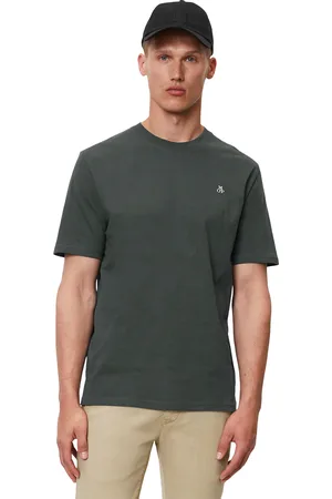 Marc O’ Polo T-Shirt »T-shirt, short sleeve, logo print, ribbed collar«