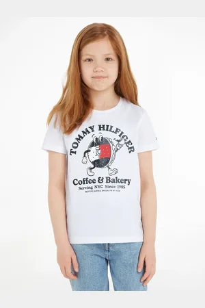 Tommy Hilfiger T-Shirt »TOMMY BAGELS TEE S/S«, mit großem Druck