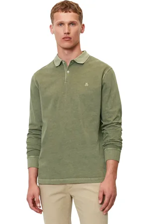 Marc O’ Polo Langarm-Poloshirt, im Washed-Look