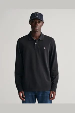 GANT Poloshirt »REG SHIELD LS PIQUE RUGGER«, mit Logotickerei auf der Brust