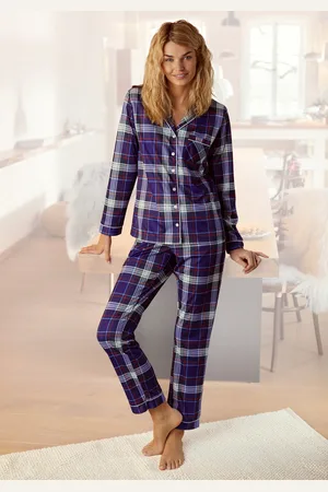 H.I.S Pyjama, (Set, 2 tlg.), aus Flanell mit Allover-Karomuster