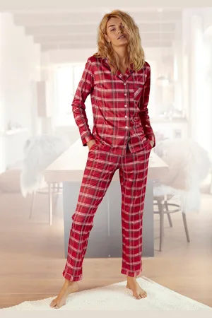 H.I.S Pyjama, (Set, 2 tlg.), aus Flanell mit Allover-Karomuster