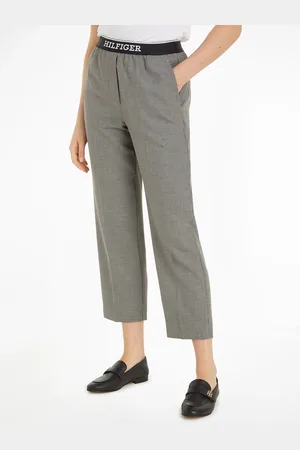 Tommy Hilfiger Webhose »SLIM STRAIGHT LOGO PANT«, mit Logoschriftzug