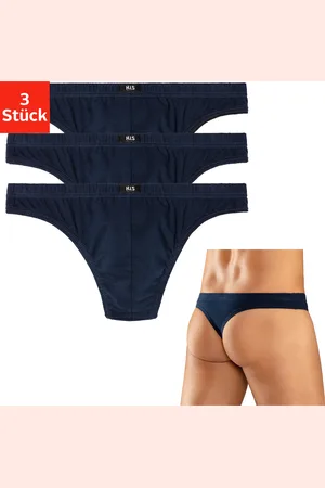 H.I.S String, (Packung, 3 St.), aus weichem Baumwoll-Stretch