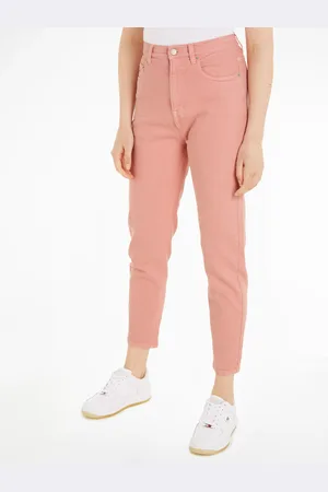 Tommy Hilfiger Webhose »TJW MOM SLIM UH GD«, mit Logostickerei