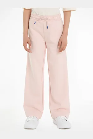 Tommy Hilfiger Sweathose »HILFIGER SCRIPT WIDE SWEATPANT«, mit Logo-Stickereien