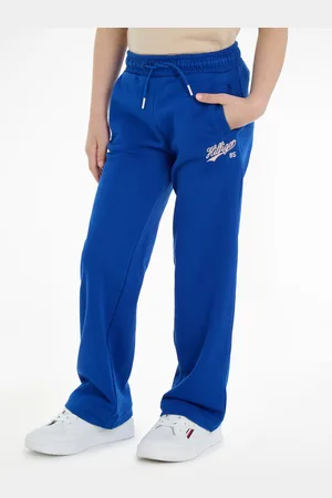 Tommy Hilfiger Sweathose »HILFIGER SCRIPT WIDE SWEATPANT«, mit Logo-Stickereien