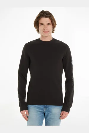 Calvin Klein Langarmshirt »BADGE WAFFLE LS TEE«, mit Logopatch
