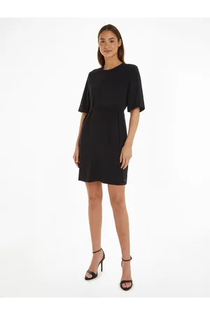 Calvin Klein Midikleid »STRUCTURE TWLL MINI SHIFT DRESS«