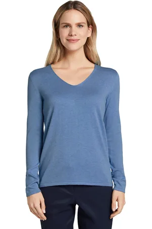 TOM TAILOR V-Ausschnitt-Pullover, aus Feinstrick