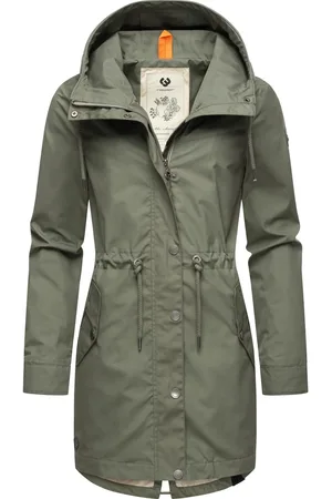 Ragwear Parka »Parka Canny«, mit Kapuze, stylische Übergangsjacke mit großer Kapuze