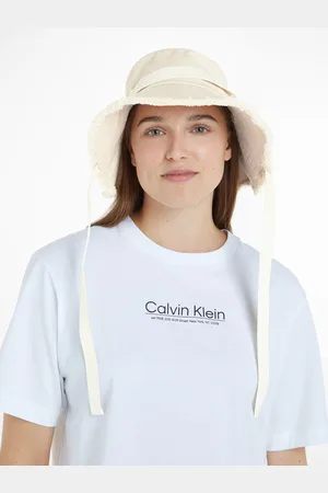 Calvin Klein Schlapphut »LOGO STRAP WIDE BRIM CANVAS HAT«