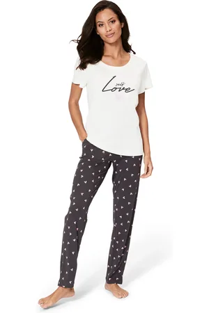 QS by s.Oliver Pyjama, (2 tlg.), mit Herzchendruck