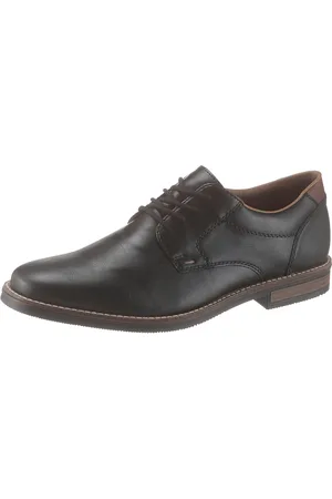 Rieker Schnürschuh, mit modischen Ziernähten, Freizeitschuh, Halbschuh, Schnürschuh