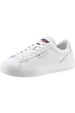 Tommy Hilfiger Plateausneaker »TJW CUPSOLE SNEAKER ESS«, mit Logoaufnäher an der Zunge, Freizeitschuh, Halbschuh, Schnürschuh