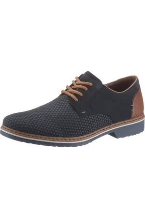 Rieker Schnürschuh, mit modischer Perforation, Freizeitschuh, Halbschuh, Schnürschuh