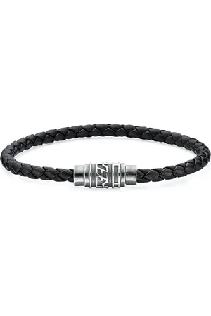 Daniel Hechter Armband »Schmuck Geschenk Silber 925 Armschmuck Lederband used look«