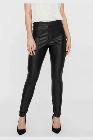VERO MODA Lederimitathose »VMGANA MR PL LEGGING«