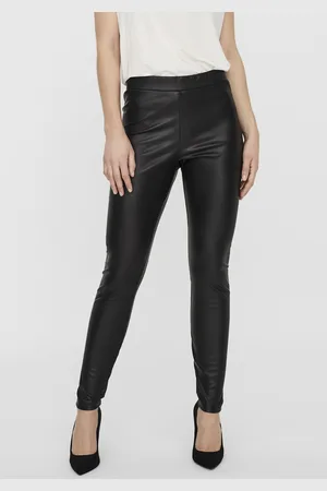 VERO MODA Lederimitathose »VMGANA MR PL LEGGING«