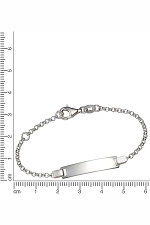 Firetti Armband »Schmuck Geschenk Silber 925 Armkette ID-Platte Erbskette«