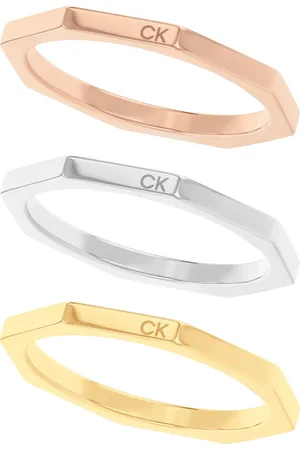 Calvin Klein Ring-Set »Multipack Schmuck Edelstahl Fingerringe Ringset Damenringe SHAPES«, (Set, 3 tlg.)