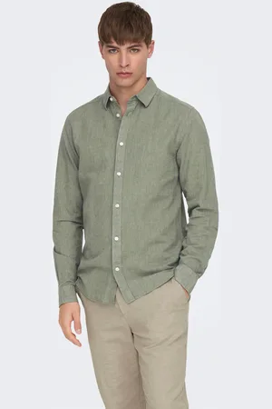 Only & Sons Langarmhemd »ONSCAIDEN LS SOLID LINEN SHIRT NOOS«
