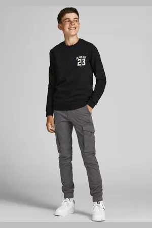 JACK & JONES Cargohose »JPSTPAUL JJFLAKE 542 ASPHALT NOOS JNR«