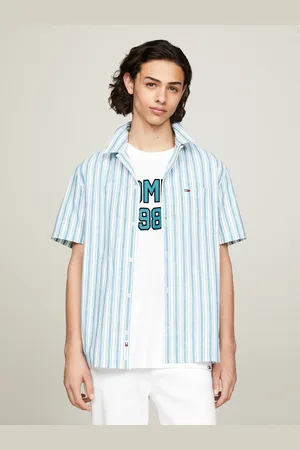 Tommy Hilfiger Kurzarmhemd »TJM STRIPE LINEN SS SHIRT EXT«