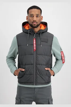 Alpha Industries Blouson » Men - Vests Hooded Puffer Vest FD«