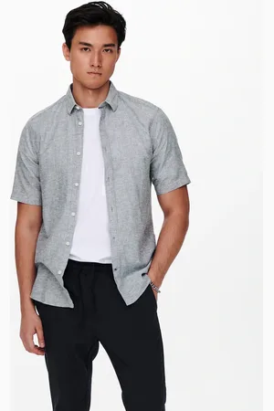 Only & Sons Kurzarmhemd »ONSCAIDEN SS SOLID LINEN SHIRT NOOS«
