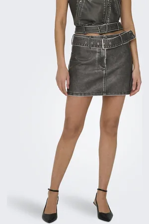 ONLY Minirock »ONLELLA FAUX LEATHER LW MINI SKIRT OTW«
