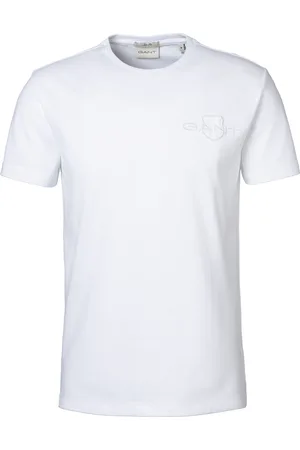GANT T-Shirt »Slim Fit Tonal Shield Pique Shirt«, mit Ton in Ton Logo