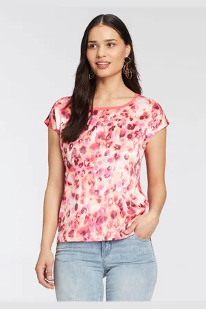 Laura Scott Shirtbluse, aus glänzendem Satin