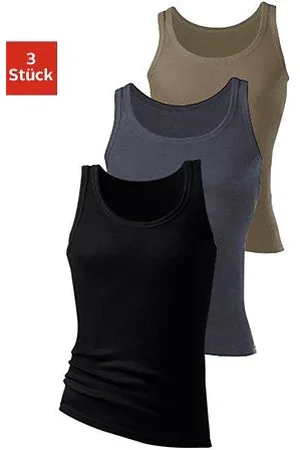 H.I.S Unterhemd »Doppelripp Tanktop«, (3 St.), ohne Seitennähte