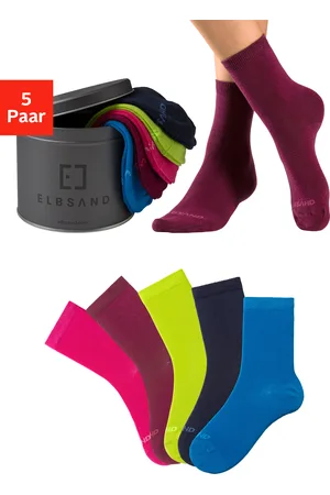 ELBSAND Socken, (Dose, 5 Paar), verpackt in praktischer Metalldose
