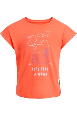 Jack Wolfskin T-Shirt »TAKE A BREAK T G«, für Mädchen mit einem süßen Aufdruck