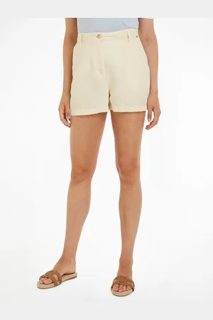 Tommy Hilfiger Shorts »COTTON LINEN SHORT«, mit Logostickerei