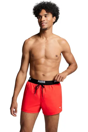 PUMA Badeshorts, mit elastischem Logobund