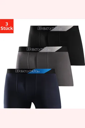 Bench Boxer »Boxershorts für Herren«, (Packung, 3 St.), mit modischem Streifen im Webbund