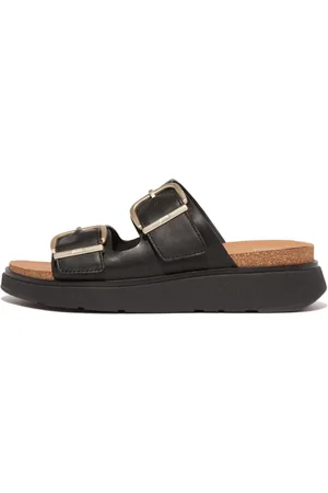 FitFlop Pantolette »GEN-FF«, Keilabsatz, Sommerschuh, Schlappen mit Microwobbleboard-Innensohle