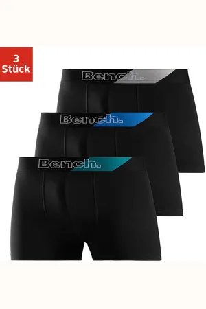 Bench Boxer »Boxershorts für Herren«, (Packung, 3 St.), mit modischem Streifen im Webbund