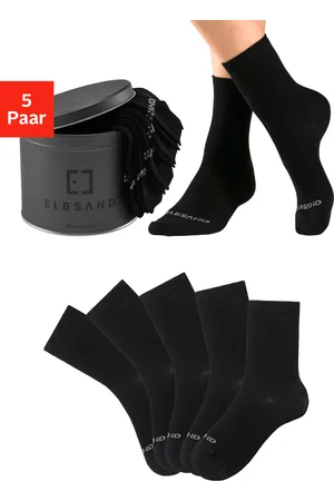 ELBSAND Socken, (Dose, 5 Paar), verpackt in praktischer Metalldose