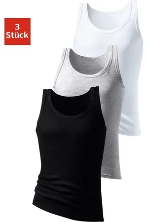 H.I.S Unterhemd »Doppelripp Tanktop«, (3 St.), ohne Seitennähte
