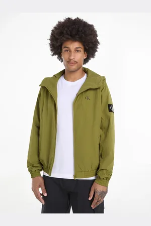Calvin Klein Outdoorjacke »UNPADDED HOODED HARRINGTON«, mit Kapuze, mit Calvin Klein Logo-Badge