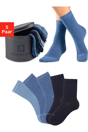 ELBSAND Socken, (Dose, 5 Paar), verpackt in praktischer Metalldose