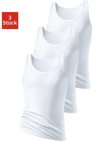 H.I.S Unterhemd »Doppelripp Tanktop«, (3 St.), ohne Seitennähte